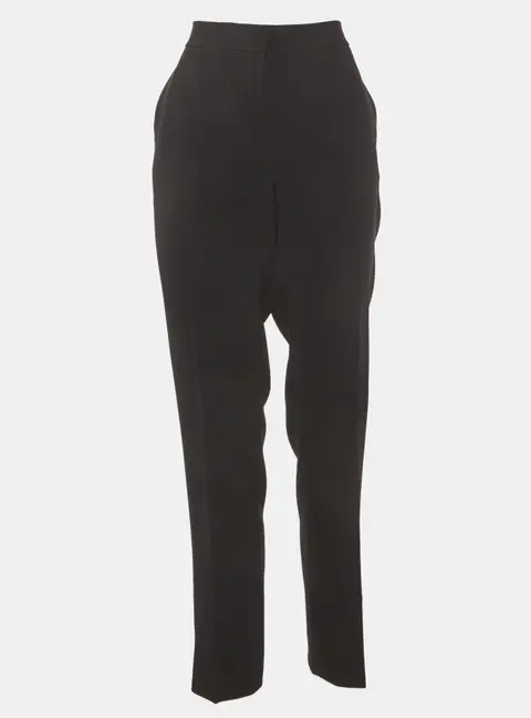 CH Carolina Herrera Black Crepe Formal Trousers M