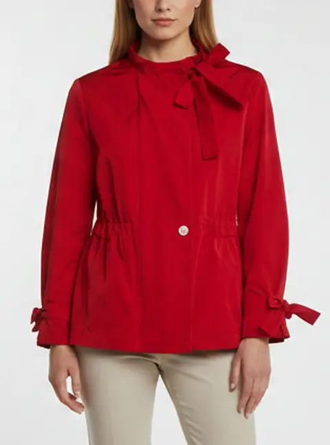 CH Carolina Herrera Red Synthetic Zip-Up Jacket M