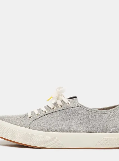CH Carolina Herrera Grey Fabric Low Top Sneakers Size 39