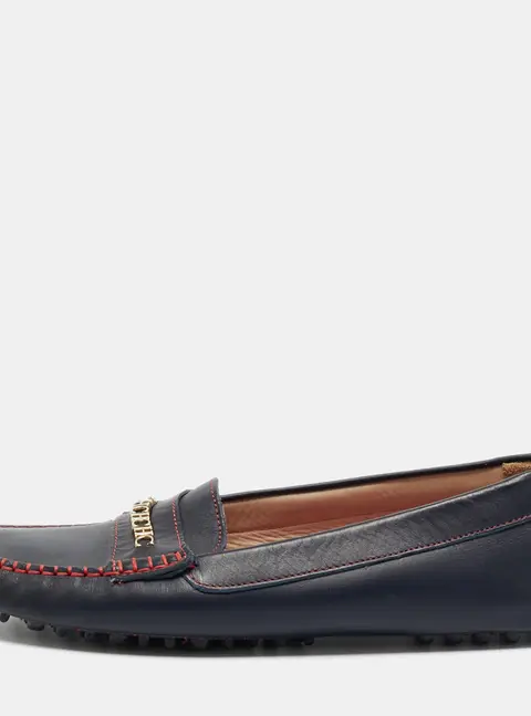 CH Carolina Herrera Black Leather Loafers Size 40