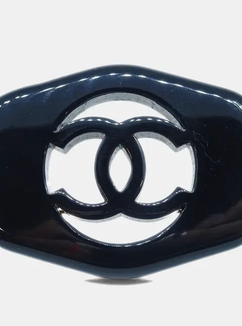 Chanel Brooch Pin Black