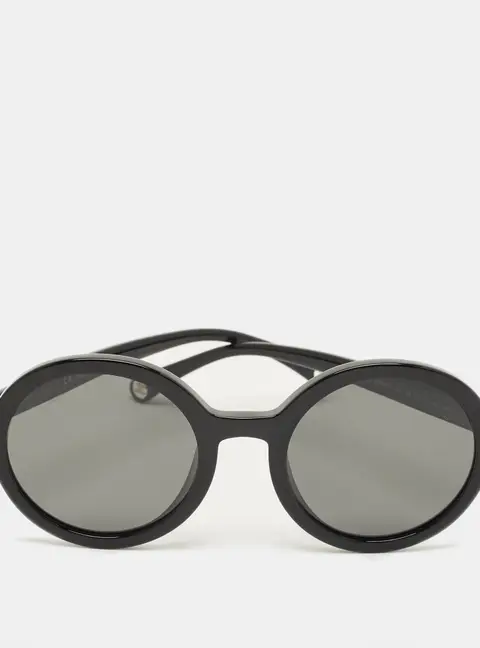 Chanel Black 5522 U CC Frame Round Sunglasses