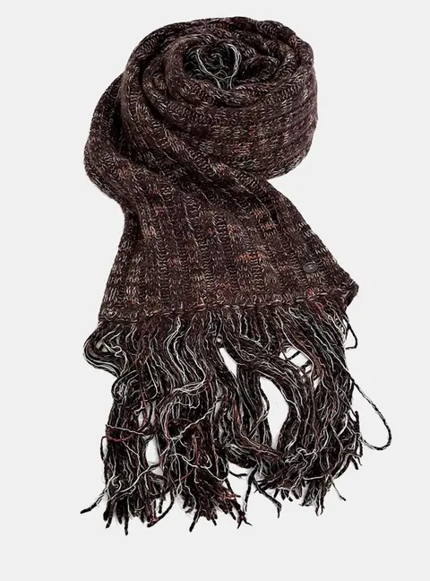 Chanel wool brown muffler
