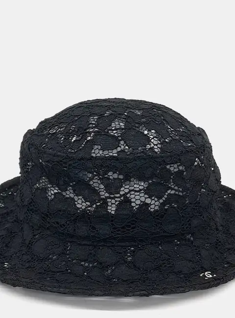 Chanel Black lace hat