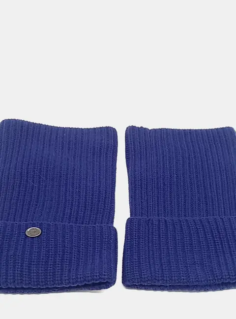 Chanel Blue Knit Leg Warmers
