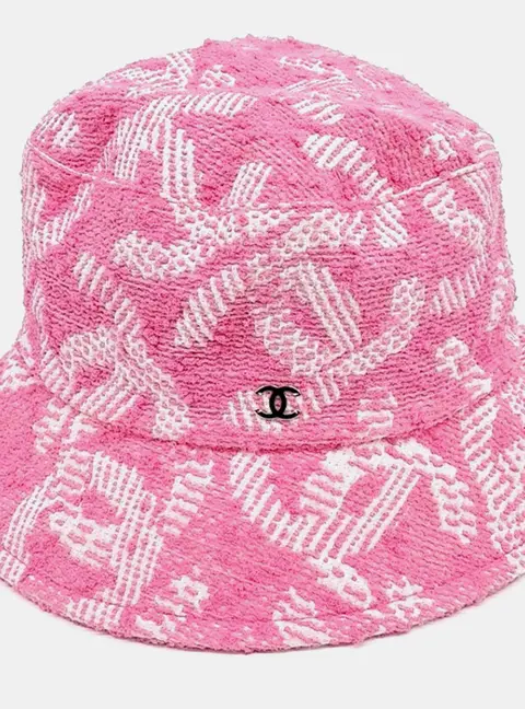 Chanel Multicolor Cotton Polyamide Silk bucket hat