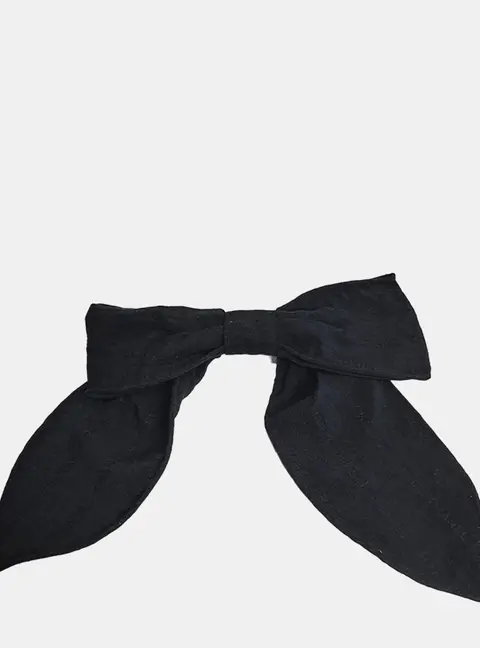Chanel Black Bow Hairpin