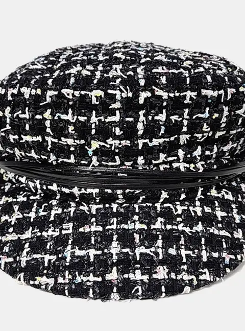 Chanel Multicolor Tweed Beret