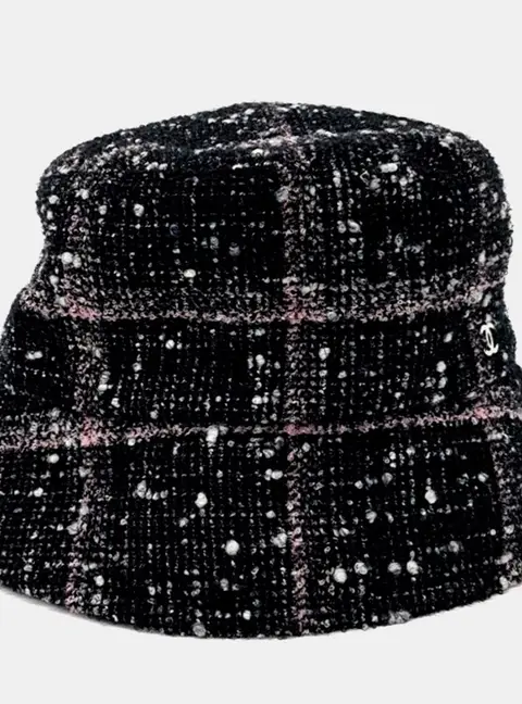 Chanel Multicolor Tweed Bucket Hat