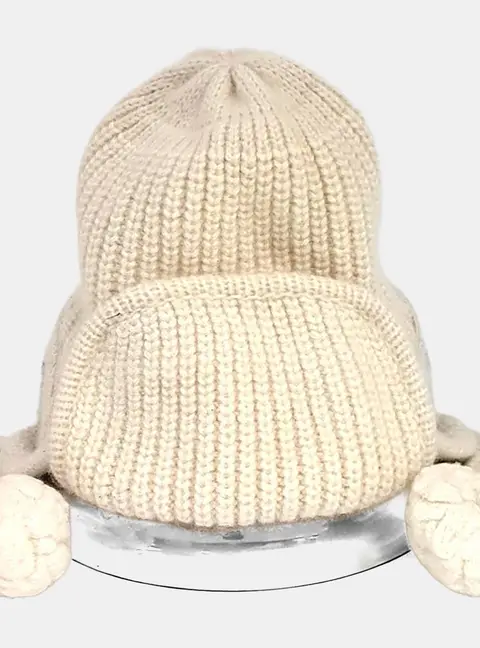 Chanel Cream Trapper Cashmere  Hat