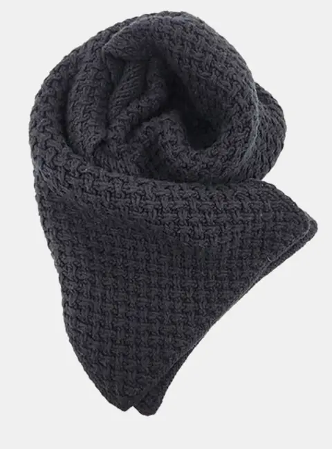 Chanel Black Cashmere Scarf