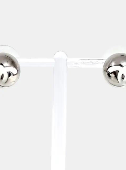 Chanel Silver Earrings