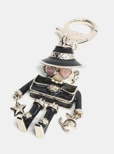 Chanel Black/Gold Keyring