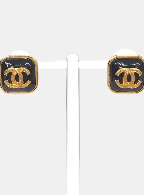 Chanel metal earrings