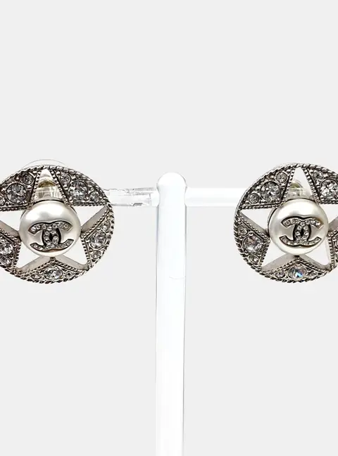 Chanel metal earrings