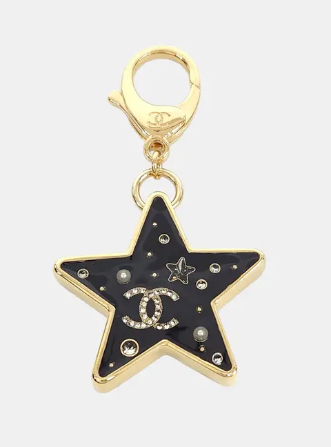 Chanel Metal Star Keyring