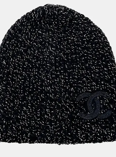 Chanel Cashmere Black beanie