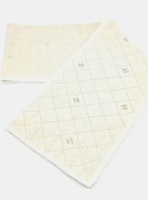 Chanel Ivroy Silk Scarf