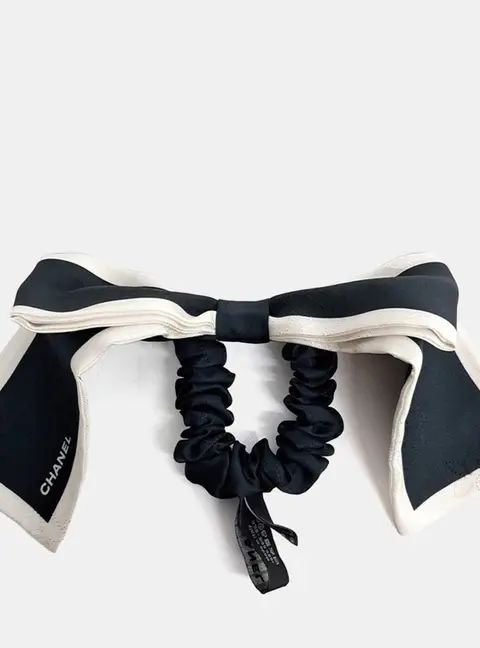 Chanel Ribbon Hair Scrunchie