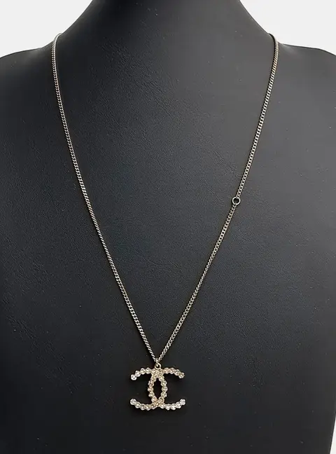 Chanel logo necklace