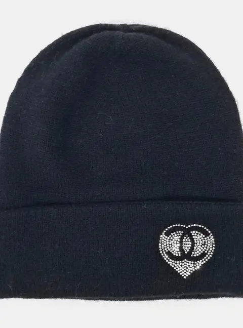 Chanel Black Cashmere Beanie