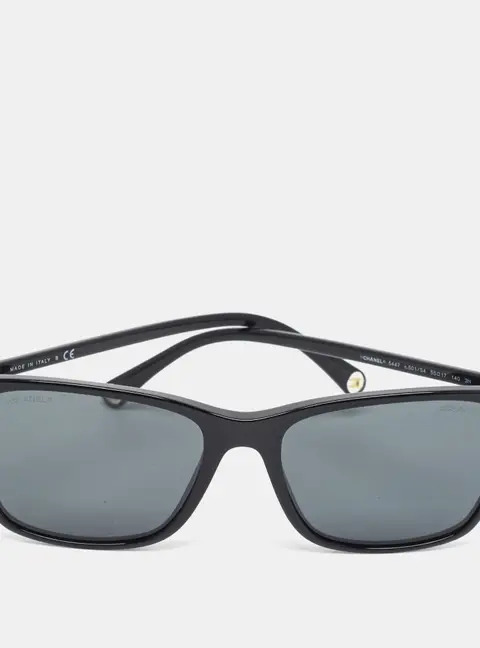 Chanel Black CC 5447 Square Sunglasses