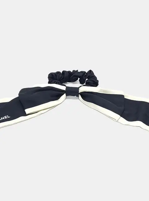 Chanel Silk Hair Scrunchie