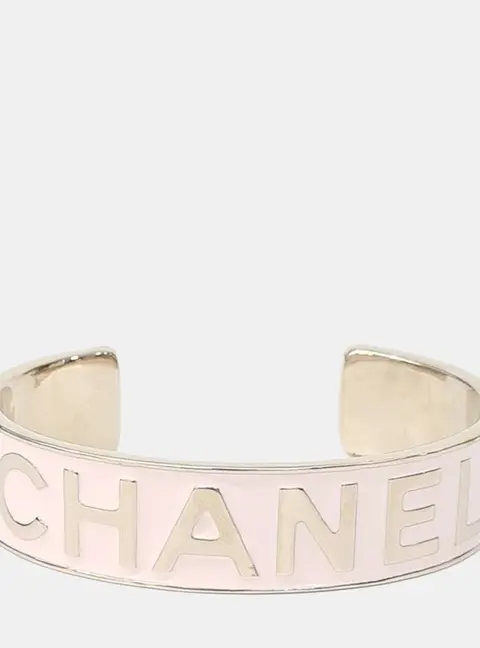 Chanel Metal Logo Bangle