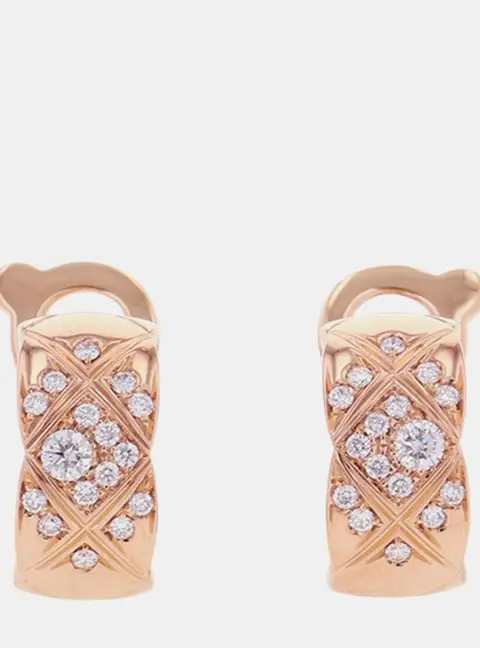 Chanel Coco Crush Collection Earring 18K Pink Gold