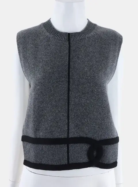Chanel Grey Cashmere Camio One size