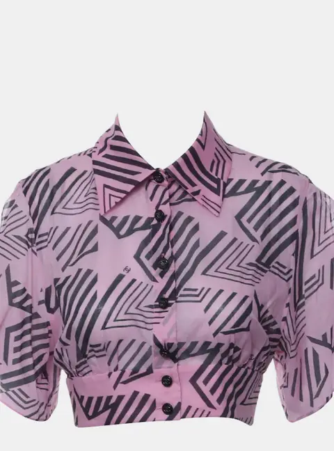Chanel 2023 Coco Beach Cropped Shirt