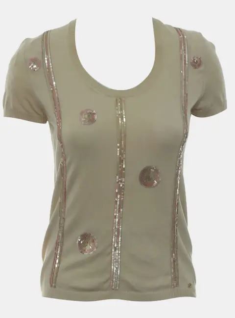 Chanel Sequin Embellished Top IT 38