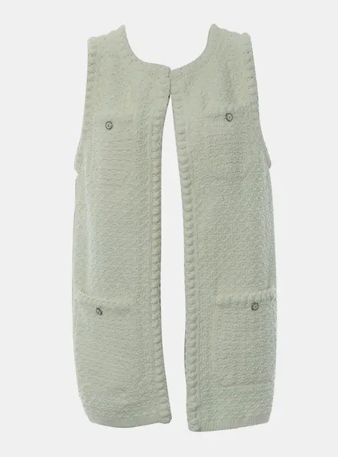 Chanel 22S Sleeveless Knit Outer