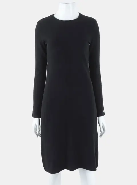 Chanel Rayon Black dress 36