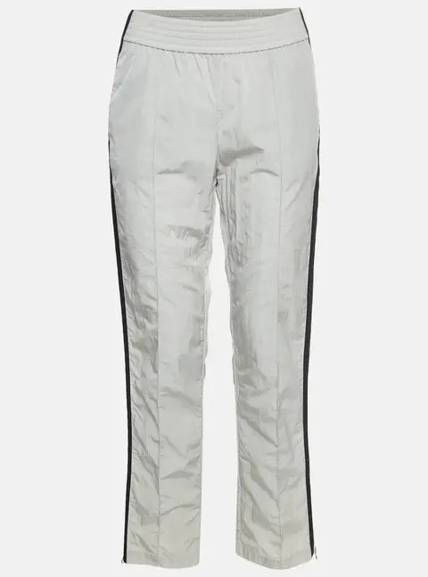 Chanel Green Nylon Regular Fit Pants S