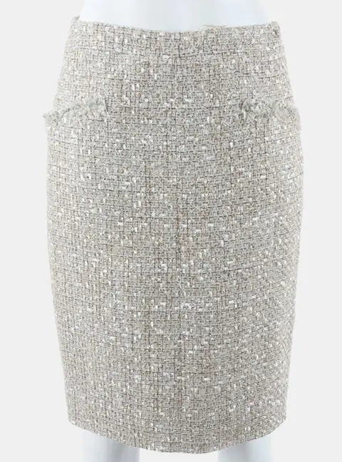 Chanel tweed skirt FR 44