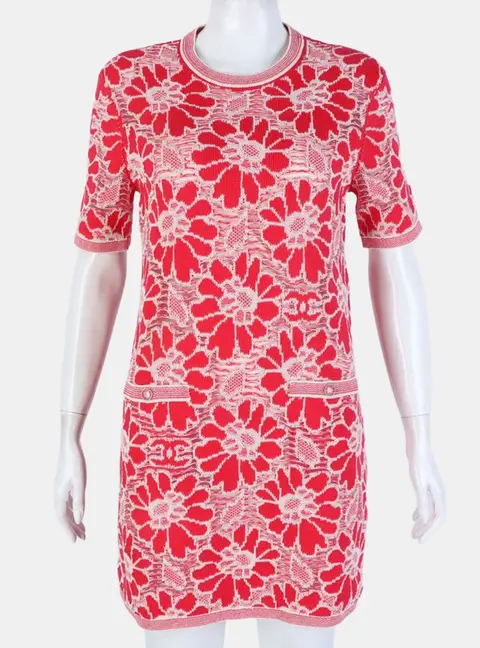Chanel Multicolor knit dress IT 36