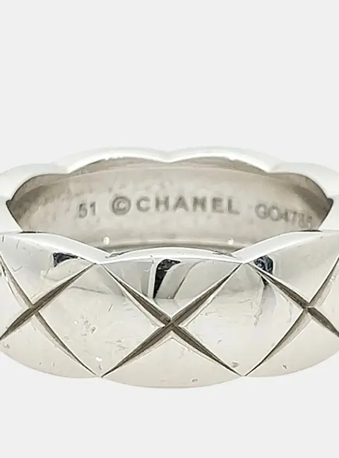 Chanel 18k White Gold Coco Crush Ring (Small)