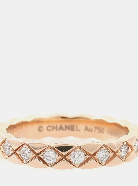 Chanel Diamond Coco Crush Ring (Mini) EU 47