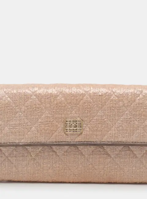 Chanel WOC Beige Coated Fabric Wallets