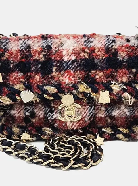 Chanel Mini Flap Multicolor Tweed Crossbody Bag