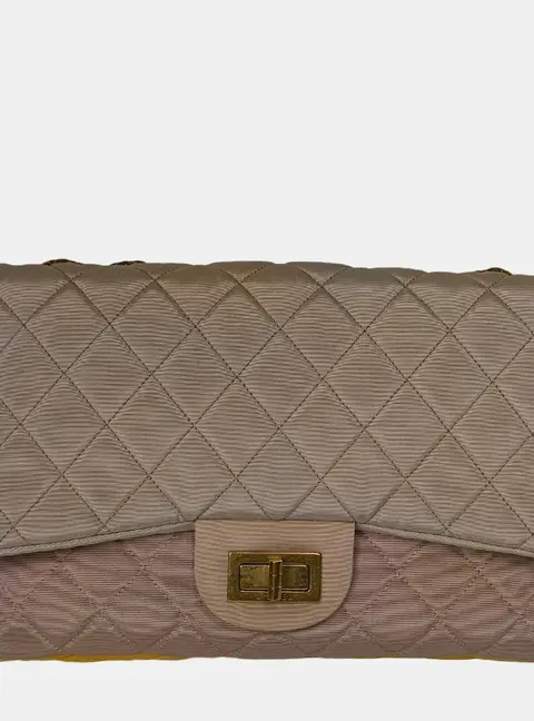 Chanel Reissue Jumbo Multicolor Faille Fabric Shoulder Bag