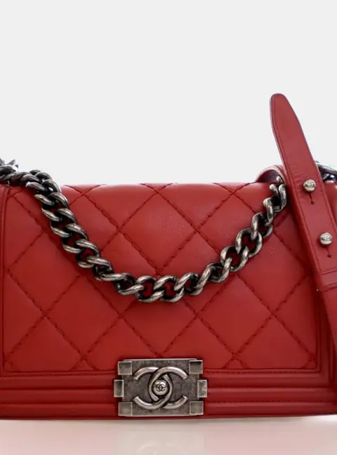 Chanel Boy Medium Calfskin Leather Shoulder Bag