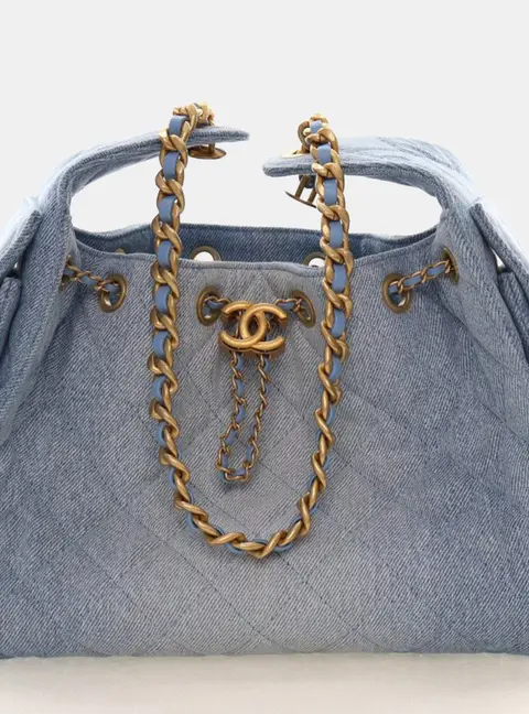 Chanel Small 25 Denim Hobo Bag