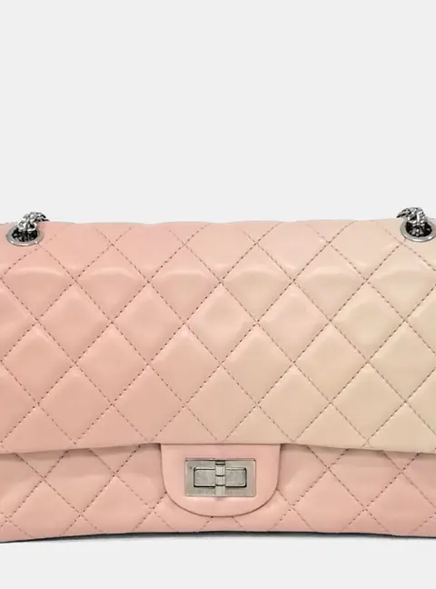 Chanel 2.55 Mini Pink Ombre Leather Shoulder Bag