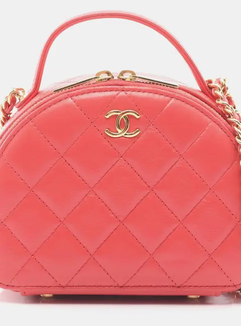 Chanel Chic Rivera Pink Lambskin Leather Shoulder Bag