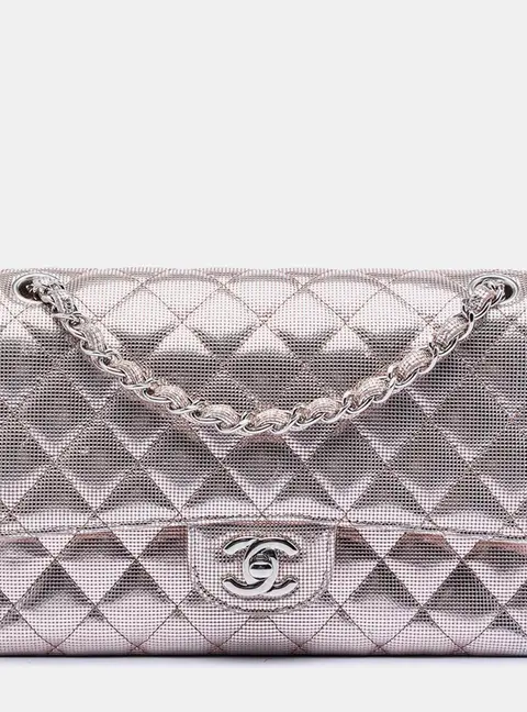 Chanel Classic Medium Pink Calfskin Leather Double Flap Bag