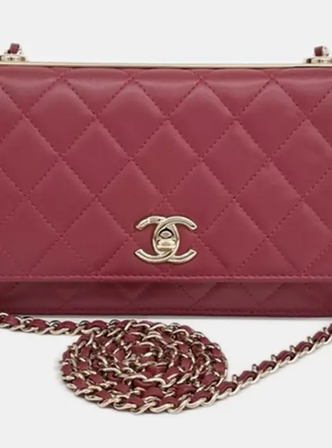 Chanel Trendy CC Mini Red Quilted Lambskin Leather Crossbody Bag