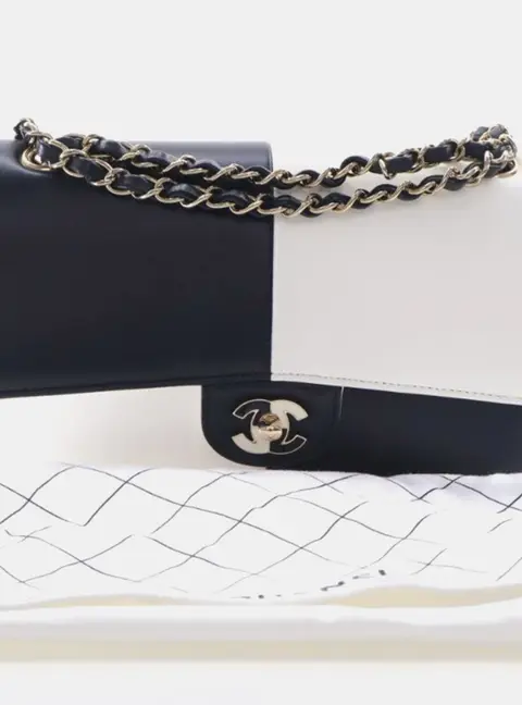 Chanel Medium Calfskin Geometric Patchwork Flap Bag