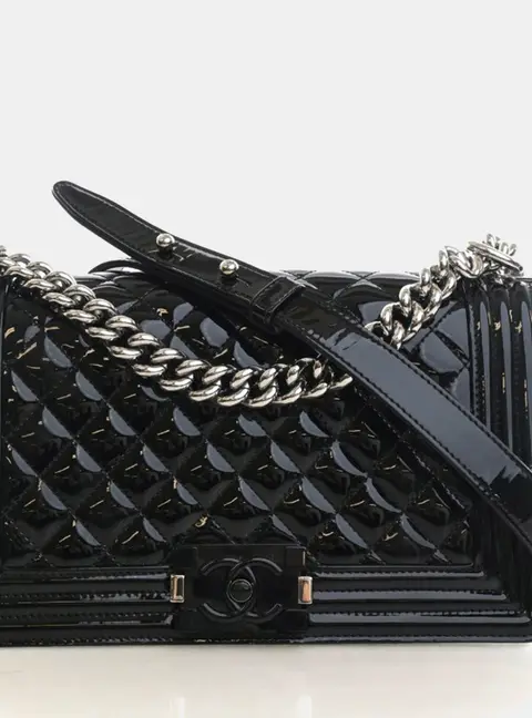 Chanel Medium Patent Boy Bag